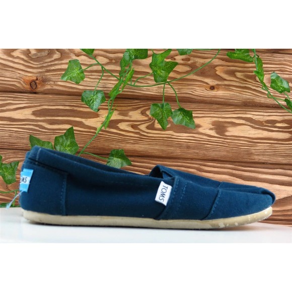 Toms Size 7 M Blue Round Toe Flat Fabric Women - Picture 4 of 7